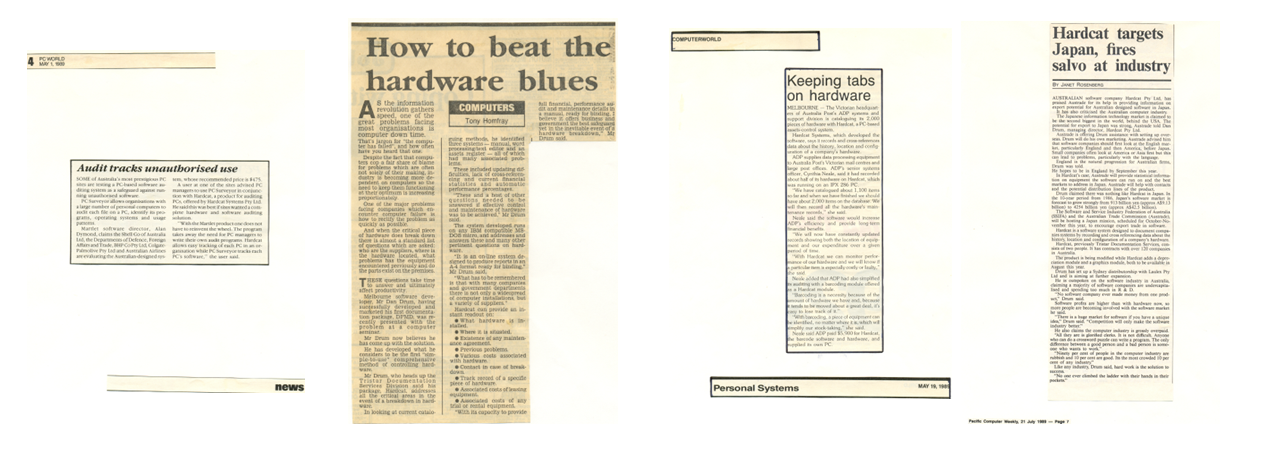 Hardcat News clippings